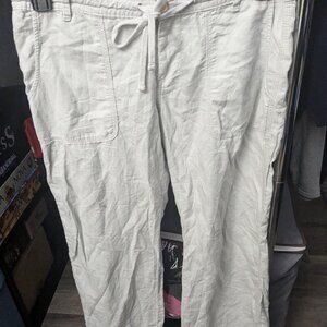 Gap Linen Wide Leg Beach Pants Size 8